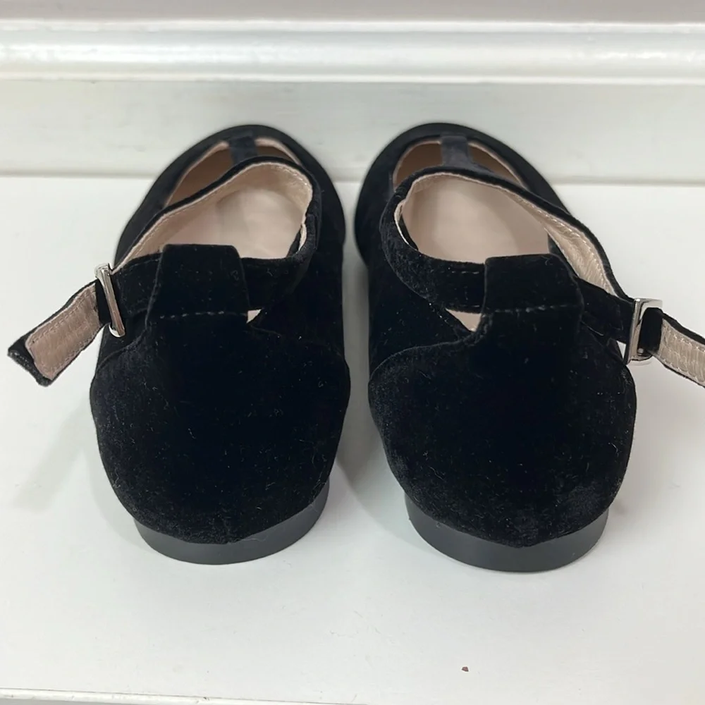 Venettini velvet T strap Mary Jane